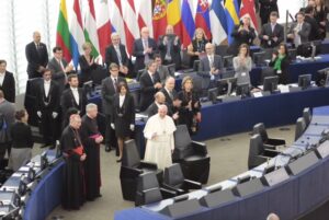 Wizyta papieża Franciszka w Parlamencie Europejskim / Włodzimierz Batóg / Radio Kielce