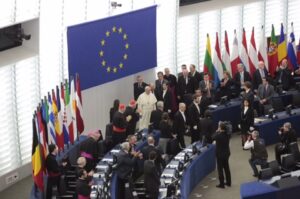 25.11.2014 Papież Franciszek w Parlamencie Europejskim / Włodzimierz Batóg / Radio Kielce