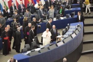 25.11.2014 Papież Franciszek w Parlamencie Europejskim / Włodzimierz Batóg / Radio Kielce