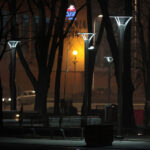 26.11.2014 Kielce. Zakończyła się przebudowa placu marszałka Józefa Piłsudskiego przed Wojewódzkim Domem Kultury. / Robert Felczak / Radio Kielce