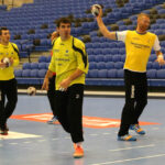 15.11.2014 Kielce. Trening zawodników Vive Tauron Kielce, przed meczem z  Aalborgiem / Jarosław Dragan / Radio Kielce