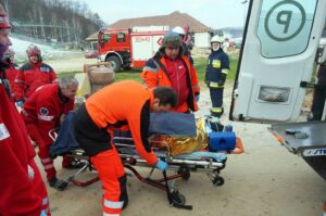 02.12.2014 Ćwiczenia ratowników w Bałtowie / Teresa Czajkowska / Radio Kielce