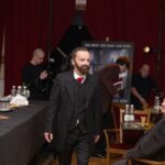 21.12.2014 Debata o Stefanie Żeromskim w Teatrze - dyrektor teatru wcieli się w postać pisarza / Stanisław Blinstrub / Radio Kielce