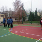 8.12.2014 Kielce. Przy gimnazjum nr 3 w Kielcach oficjalnie otwarto nowe boiska do gry w piłkę ręczną, koszykówkę, siatkówkę oraz tenisa ziemnego. / Robert Szumielewicz / Radio Kielce