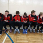 8.12.2014 Kielce. Przy gimnazjum nr 3 w Kielcach oficjalnie otwarto nowe boiska do gry w piłkę ręczną, koszykówkę, siatkówkę oraz tenisa ziemnego. / Kamil Król / Radio Kielce