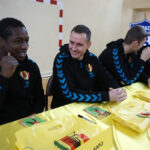 8.12.2014 Kielce. Przy gimnazjum nr 3 w Kielcach oficjalnie otwarto nowe boiska do gry w piłkę ręczną, koszykówkę, siatkówkę oraz tenisa ziemnego. / Kamil Król / Radio Kielce