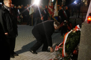 13.12.2014 Kielce. W Kielcach odbyły się uroczystości, upamiętniające ofiary komunistycznego reżimu. / Marlena Płaska / Radio Kielce