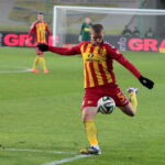 12.12.2014 Kielce. Fragment meczu TMobile Ekstraklasy Korona Kielce - Cracovia. / Krzysztof Żołądek / Radio Kielce