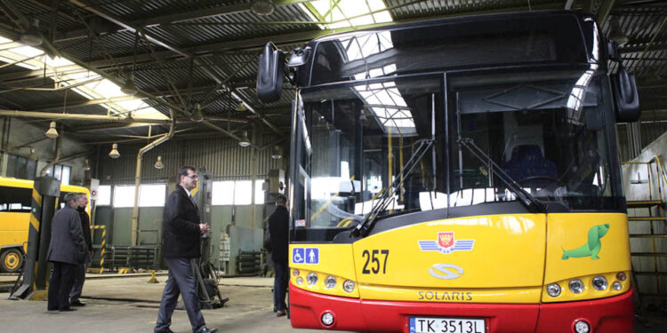 MPK Kielce wzbogaciło się o nowe autobusy Solaris. / Wojciech Habdas / Radio Kielce