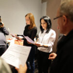 21.11.2014 Kielce. Dziennikarze Radia Kielce, wraz z Olkiem Klepaczem nagrywali teledysk do tegorocznej Pastorałki. / Wojciech Habdas / Radio Kielce