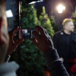 21.11.2014 Kielce. Dziennikarze Radia Kielce, wraz z Olkiem Klepaczem nagrywali teledysk do tegorocznej Pastorałki. / Wojciech Habdas / Radio Kielce