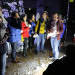 21.11.2014 Kielce. Dziennikarze Radia Kielce, wraz z Olkiem Klepaczem nagrywali teledysk do tegorocznej Pastorałki. / Wojciech Habdas / Radio Kielce