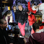 21.11.2014 Kielce. Dziennikarze Radia Kielce, wraz z Olkiem Klepaczem nagrywali teledysk do tegorocznej Pastorałki. / Wojciech Habdas / Radio Kielce