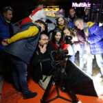 21.11.2014 Kielce. Dziennikarze Radia Kielce, wraz z Olkiem Klepaczem nagrywali teledysk do tegorocznej Pastorałki. / Wojciech Habdas / Radio Kielce