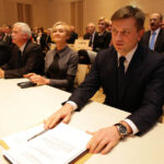 1.12.2014 Kielce. Pierwsza sesja Sejmiku Województwa piątej kadencji. Arkadiusz Bąk został przewodniczącym Sejmiku Województwa. / Wojciech Habdas / Radio Kielce