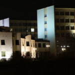 1.12.2014 Kielce. Akcja „Podświetl się na niebiesko dla autyzmu". Politechnika Świętokrzyska / Wojciech Habdas / Radio Kielce