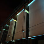 1.12.2014 Kielce. Akcja „Podświetl się na niebiesko dla autyzmu". Geopark / Wojciech Habdas / Radio Kielce