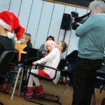 6.12.2014 Kielce. Słuchowisko "Anioł w supermarkecie" w studiu Gram Radia Kielce. / Wojciech Habdas / Radio Kielce