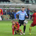 12.12.2014 Kielce. Fragment meczu TMobile Ekstraklasy Korona Kielce - Cracovia. / Wojciech Habdas / Radio Kielce