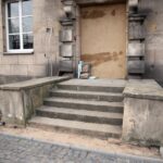 03.12.2014 Remont WDK - trwa też układanie kostki przy wejściu / Stanisław Blinstrub / Radio Kielce