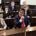 29.12.2014 Sesja Budżetowa Rady Miasta Kielce radni SLD i PO / Stanisław Blinstrub / Radio Kielce