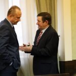 29.12.2014 Sesja Budżetowa Rady Miasta Kielce - rozmowa radnych Krzysztofa Adamczyka i Jana Gierady / Stanisław Blinstrub / Radio Kielce