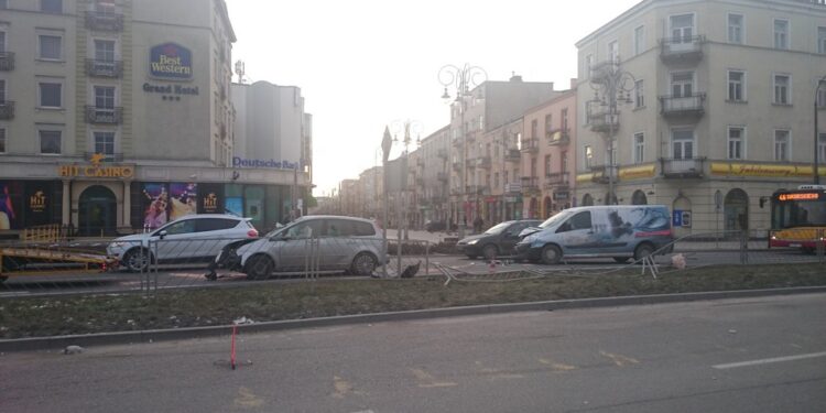 Wypadek w centrum Kielc (7 stycznia 2014) / Robert Felczak / Radio Kielce