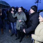 Protest przed kościołem w Gowarczowie (12 stycznia 2014) / Wojciech Habdas / Radio Kielce