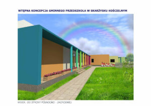 Wizualizacja budynku nowego przedszkola w Skarżysku Kościelnym