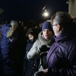 Protest przed kościołem w Gowarczowie (12 stycznia 2014) / Wojciech Habdas / Radio Kielce