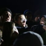 Protest przed kościołem w Gowarczowie (12 stycznia 2014) / Wojciech Habdas / Radio Kielce