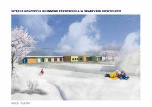 Wizualizacja budynku nowego przedszkola w Skarżysku Kościelnym