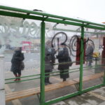 Zdewastowany przystanek przy alei IX Wieków Kielc / Kamil Król / Radio Kielce