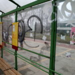 Zdewastowany przystanek przy alei IX Wieków Kielc / Kamil Król / Radio Kielce