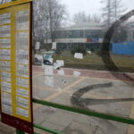 Zdewastowany przystanek przy alei IX Wieków Kielc / Kamil Król / Radio Kielce