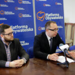 5.1.2015 Poseł Artur Gierada podczas konferencji dotyczącej przyszłości Korony Kielce / Wojciech Habdas / Radio Kielce