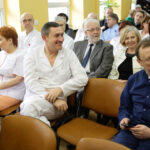 9.1.2015 Kielce. Jan Gierada pożegnał się dziś z pracownikami Wojewódzkiego Szpitala Zespolonego w Kielcach. / Wojciech Habdas / Radio Kielce