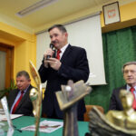 9.1.2015 Kielce. Jan Gierada pożegnał się dziś z pracownikami Wojewódzkiego Szpitala Zespolonego w Kielcach. / Wojciech Habdas / Radio Kielce