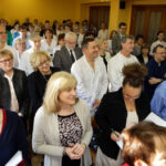 9.1.2015 Kielce. Jan Gierada pożegnał się dziś z pracownikami Wojewódzkiego Szpitala Zespolonego w Kielcach. / Wojciech Habdas / Radio Kielce