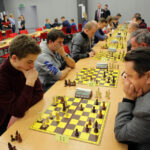 17.1.2015 Kielce. Blisko 90 zawodniczek i zawodników bierze udział w Międzynarodowym Turnieju Szachowym  o Grand Prix Gór Świętokrzyskich, który odbywa się w Centrum Kongresowym Targów Kielce. / Wojciech Habdas / Radio Kielce