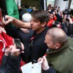 Powitanie polskich piłkarzy ręcznych na lotnisku Chopina w Warszawie (2 lutego 2015) / Wojciech Habdas / Radio Kielce