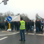 Protest rolników w Podchojnach / Ewa Pociejowska-Gawęda / Radio Kielce