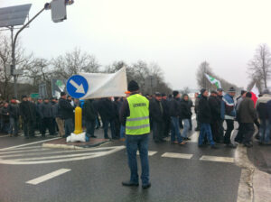 Protest rolników w Podchojnach / Ewa Pociejowska-Gawęda / Radio Kielce