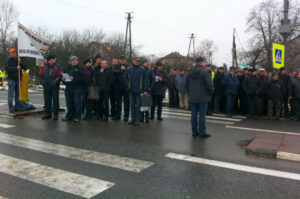 Protest rolników w Podchojnach / Ewa Pociejowska-Gawęda / Radio Kielce