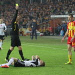 T-Mobile Ekstraklasa Korona Kielce - Legia Warszawa. Żółta kartka dla Pawła Golańskiego / Kamil Król / Radio Kielce