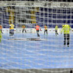 17.2.2015 Kijów. Trening przed meczem KS Vive Tauron Kielce - HC Motor Zaporozhye / Wojciech Habdas / Radio Kielce