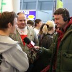 02.02.2015 Polscy Kibice tłumnie przybyli na lotnisko by powitać naszych piłkarzy ręcznych / Wojciech Habdas / Radio Kielce