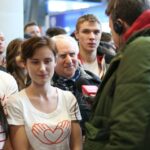 02.02.2015 Polscy Kibice tłumnie przybyli na lotnisko by powitać naszych piłkarzy ręcznych / Wojciech Habdas / Radio Kielce