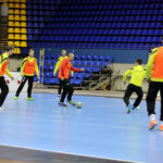 17.2.2015 Kijów. Trening przed meczem KS Vive Tauron Kielce - HC Motor Zaporozhye / Wojciech Habdas / Radio Kielce