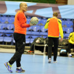 17.2.2015 Kijów. Trening przed meczem KS Vive Tauron Kielce - HC Motor Zaporozhye / Wojciech Habdas / Radio Kielce